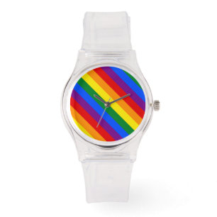 Rainbow Gay Lesbian Trans Queer LGBTQ Pride Flag Watch