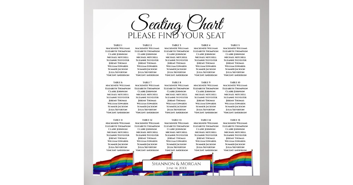 rainbow-gay-pride-15-table-wedding-seating-chart-zazzle-ca