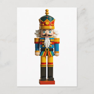 Rainbow Gay Pride Christmas Nutcracker Toy Postcard