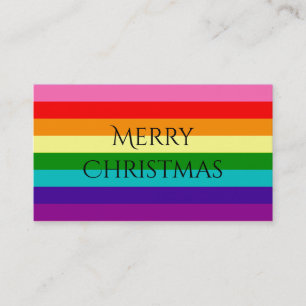 Rainbow Gay Pride LGBT Original 8 Stripes Flag Business Card
