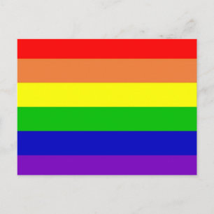 Rainbow Gay Rights Flag Postcard