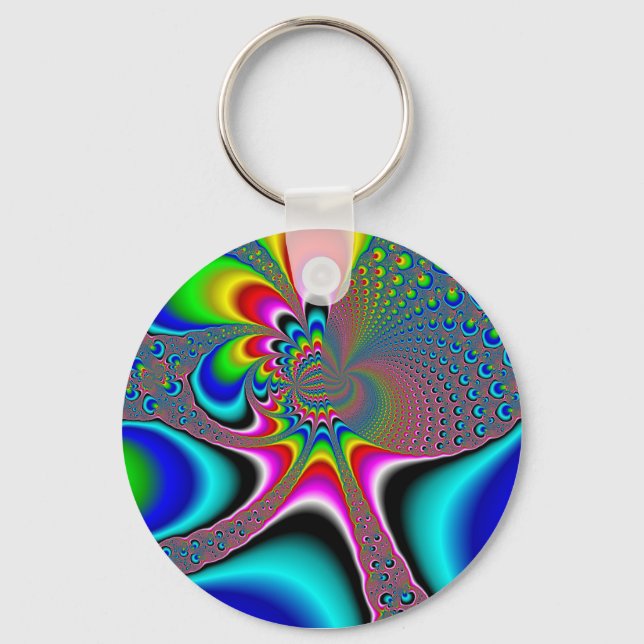 Rainbow Generator - Fractal Keychain (Front)
