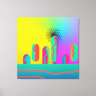 Rainbow Geo Spectacular  Canvas Print