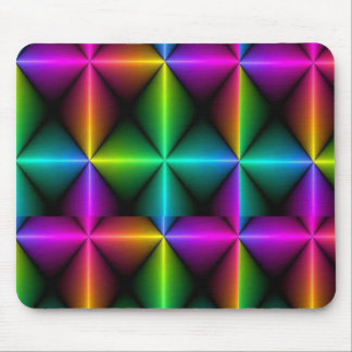 Rainbow Geometric Optical Illusion Mousepad | Mode
