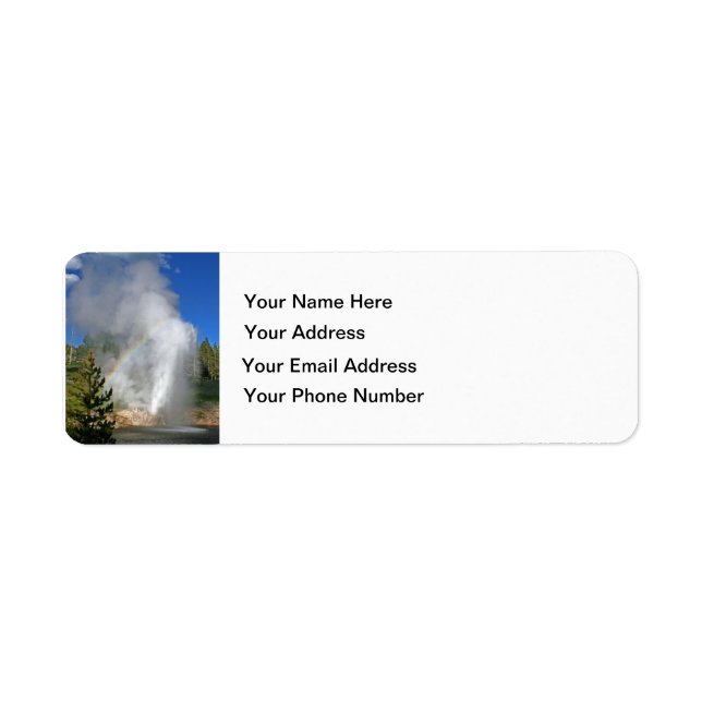 Rainbow Geyser Yellowstone avec Citation Emerson c (Devant)