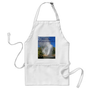 Rainbow Geyser Yellowstone w/ Famous Emerson Quote Standard Apron