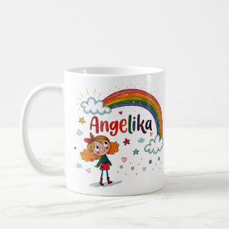 Rainbow Girl Angelika 2 Coffee Mug