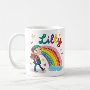Rainbow Girl Lilly 2 Coffee Mug