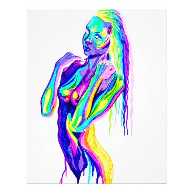 Rainbow girl photo print (Front)
