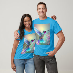 Rainbow Glass Hummingbird, T-Shirt
