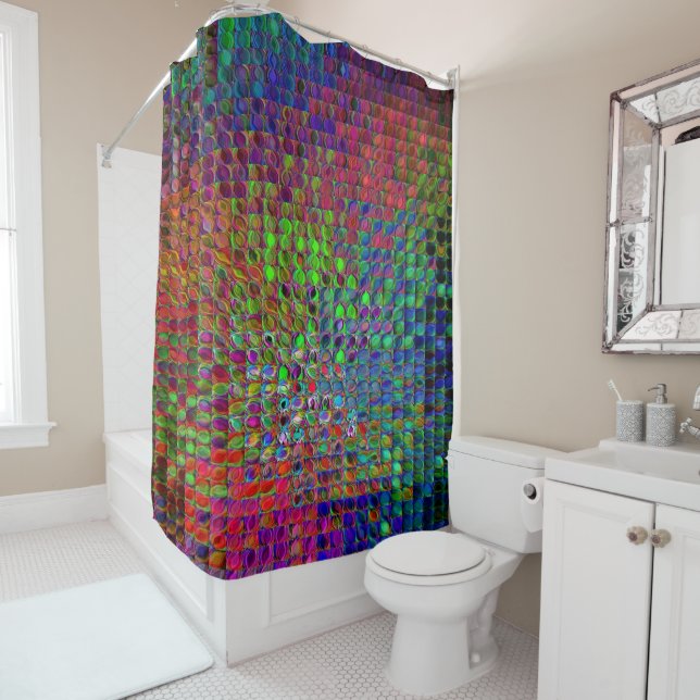 Rainbow Glass Tiles (In Situ)