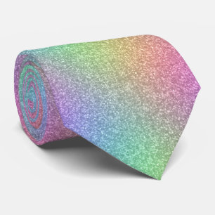 Rainbow Glitter Effect Tie