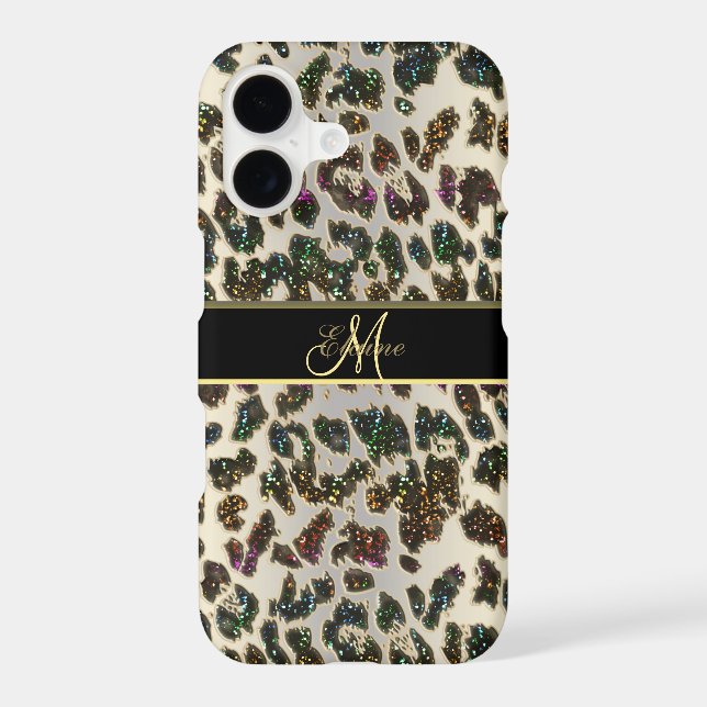 Rainbow Glitter Leopard iPhone 7 Plus Case (Back)