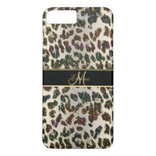 Rainbow Glitter Leopard iPhone 7 Plus Case