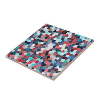 Rainbow Glitter Mosaic No. 02 Tile