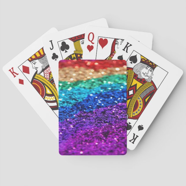 Rainbow Glitter | Pride Playing Cards (Back)