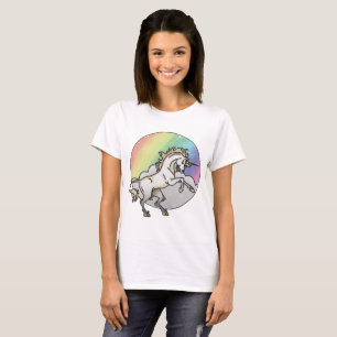 Rainbow Glitter Sparkle Horse Magical Unicorn T-Shirt