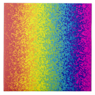 Rainbow Glitter Sparkle Royal Artistic Lustre Art Tile