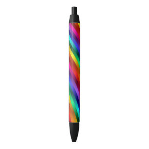 Rainbow Glitter Stripes Pen