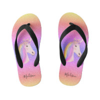 Rainbow Glitter Unicorn Personalized