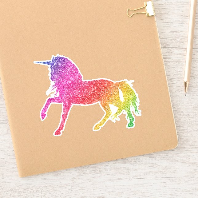 Rainbow Glitter Unicorn Pretty Horse Sparkle (Notebook)
