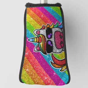 Rainbow Glitter Unicorn Sparkly LGBT+ Sparkles Golf Head Cover
