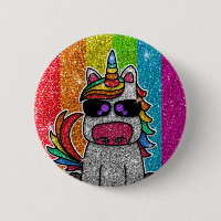 Rainbow Glitter Unicorn Sparkly LGBTQ Sparkles    