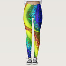 Rainbow Glittering Leggings