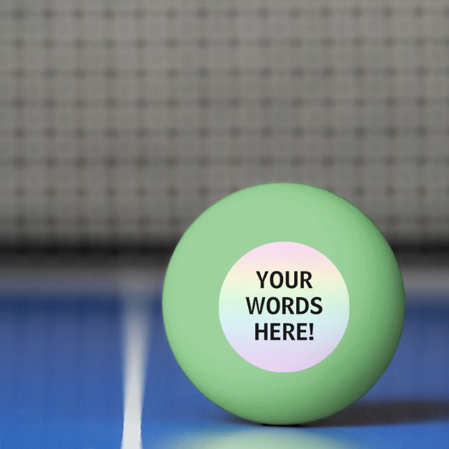 Rainbow Glow in the Dark Ping Pong Ball (Net)