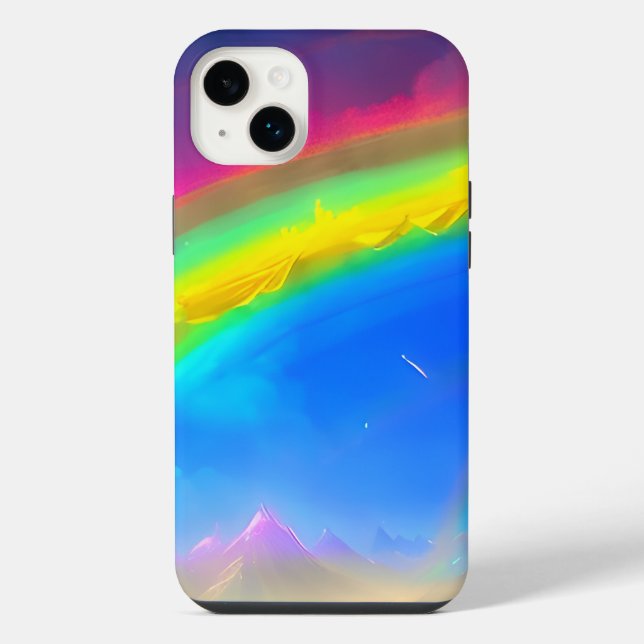 Rainbow Glow Sky iPhone Case (Back)