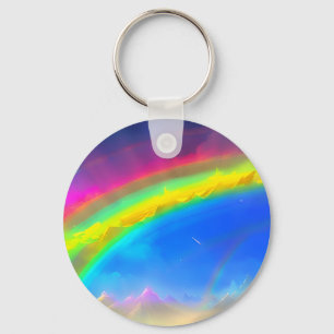 Rainbow Glow Sky Keychain
