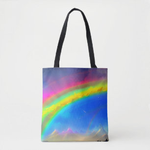 Rainbow Glow Sky Tote Bag