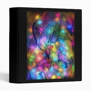 rainbow glowing lights binder