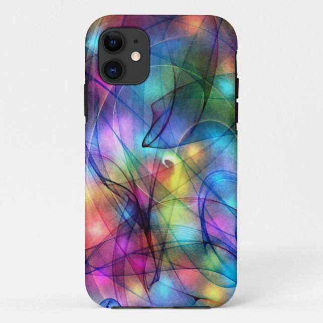 rainbow glowing lights Case-Mate iPhone case (Back)