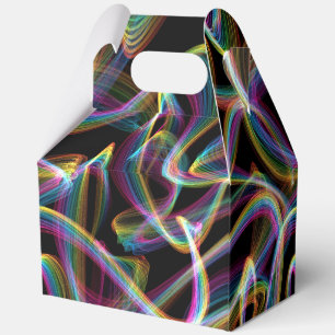 rainbow glowstick lightpainting : favor box