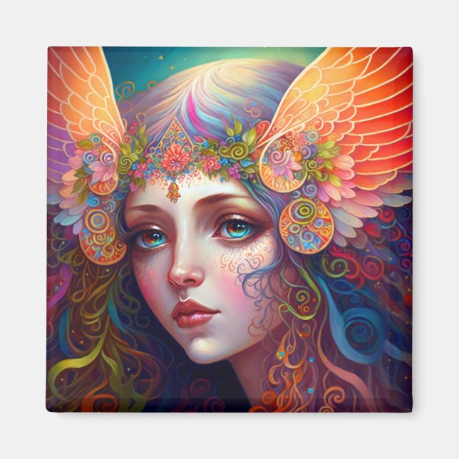 Rainbow Goddess Imaginaire Art Magnet (Devant)
