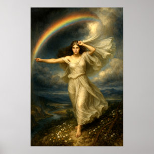 Rainbow Goddess Iris Poster
