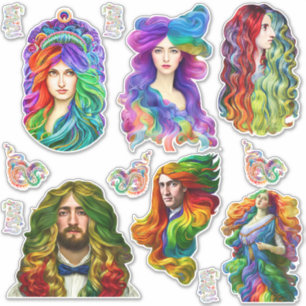 Rainbow Gods Goddess Dragons Fantasy art