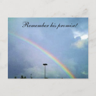 RAINBOW GODS PROMISE postcard