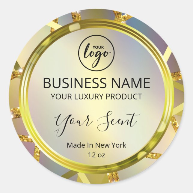 Rainbow Gold Lines Product Labels (Front)