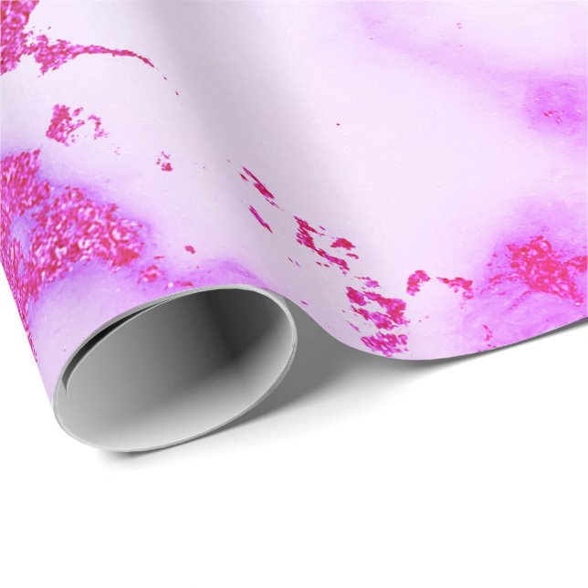 Rainbow Gold Marble Texture 2 Wrapping Paper (Roll Corner)
