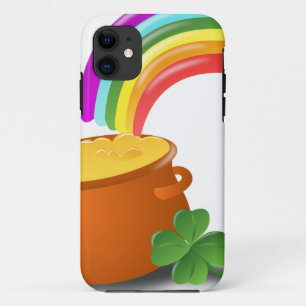 Rainbow Gold Pot Lucky Irish Sky Ireland Colourful iPhone 11 Case