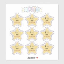 rainbow gold stars