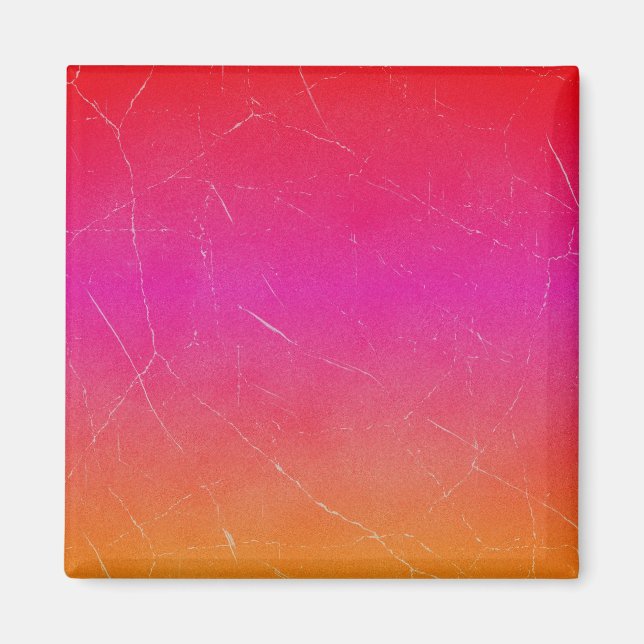 Rainbow Gradient Abstract Art Magnet (Front)