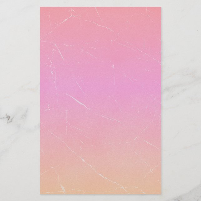 Rainbow Gradient Abstract Art Stationery (Front)