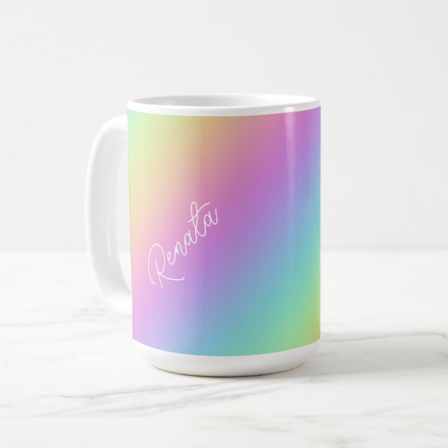 Rainbow Gradient  Coffee Mug (Front Left)