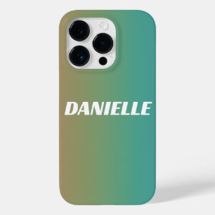 Rainbow Gradient Custom Name Case-Mate iPhone 14 Pro Case