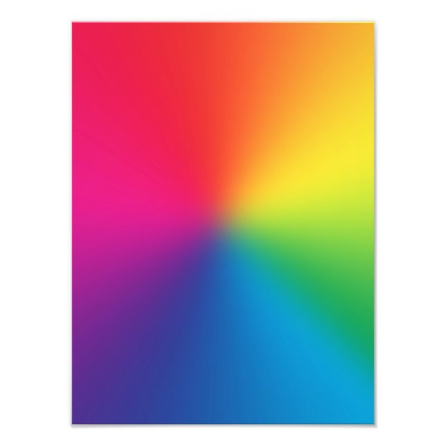 Rainbow Gradient - Customized Rainbows Template Photo Print (Front)