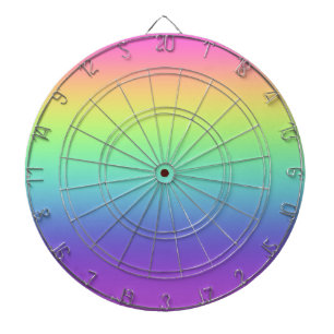 Rainbow Gradient Dartboard