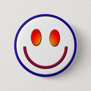 Rainbow Gradient Face 2 Inch Round Button